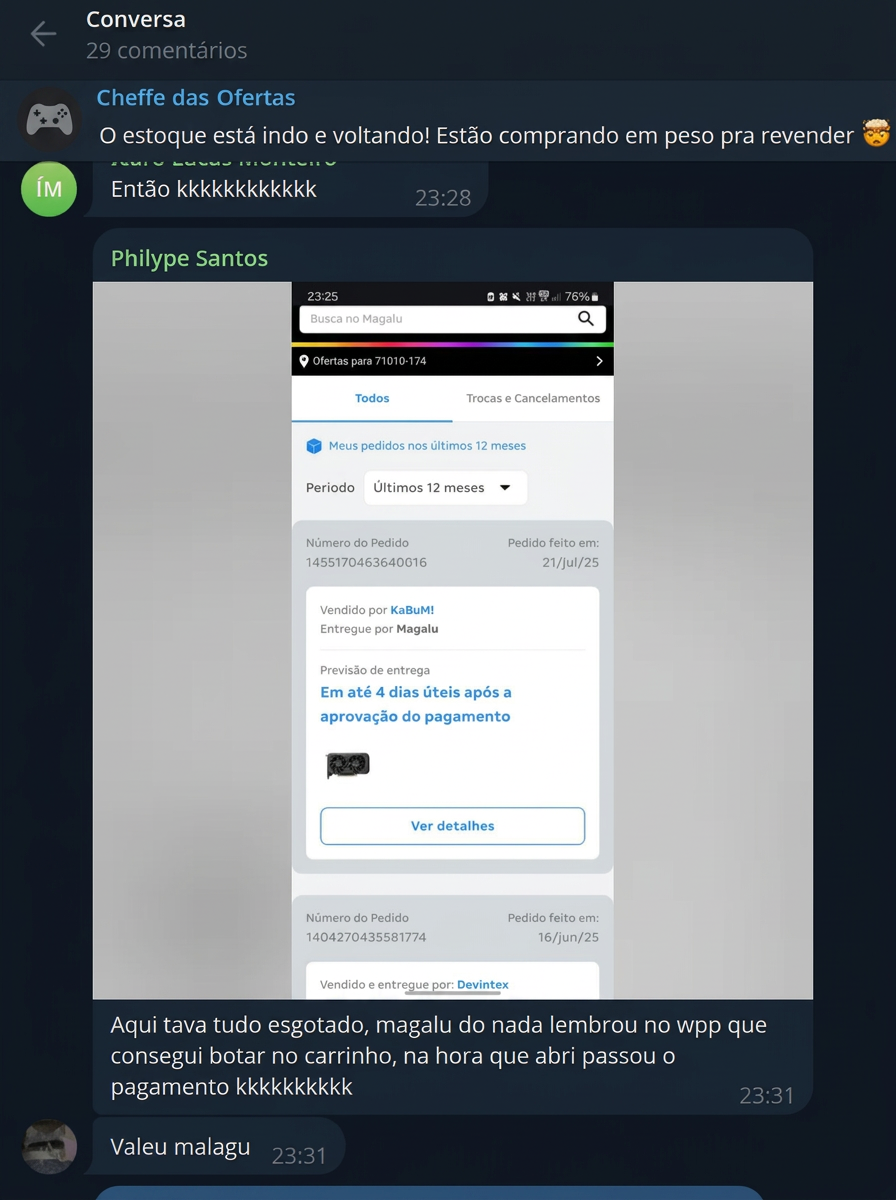 Depoimento 4 da comunidade Cheffe das Ofertas
